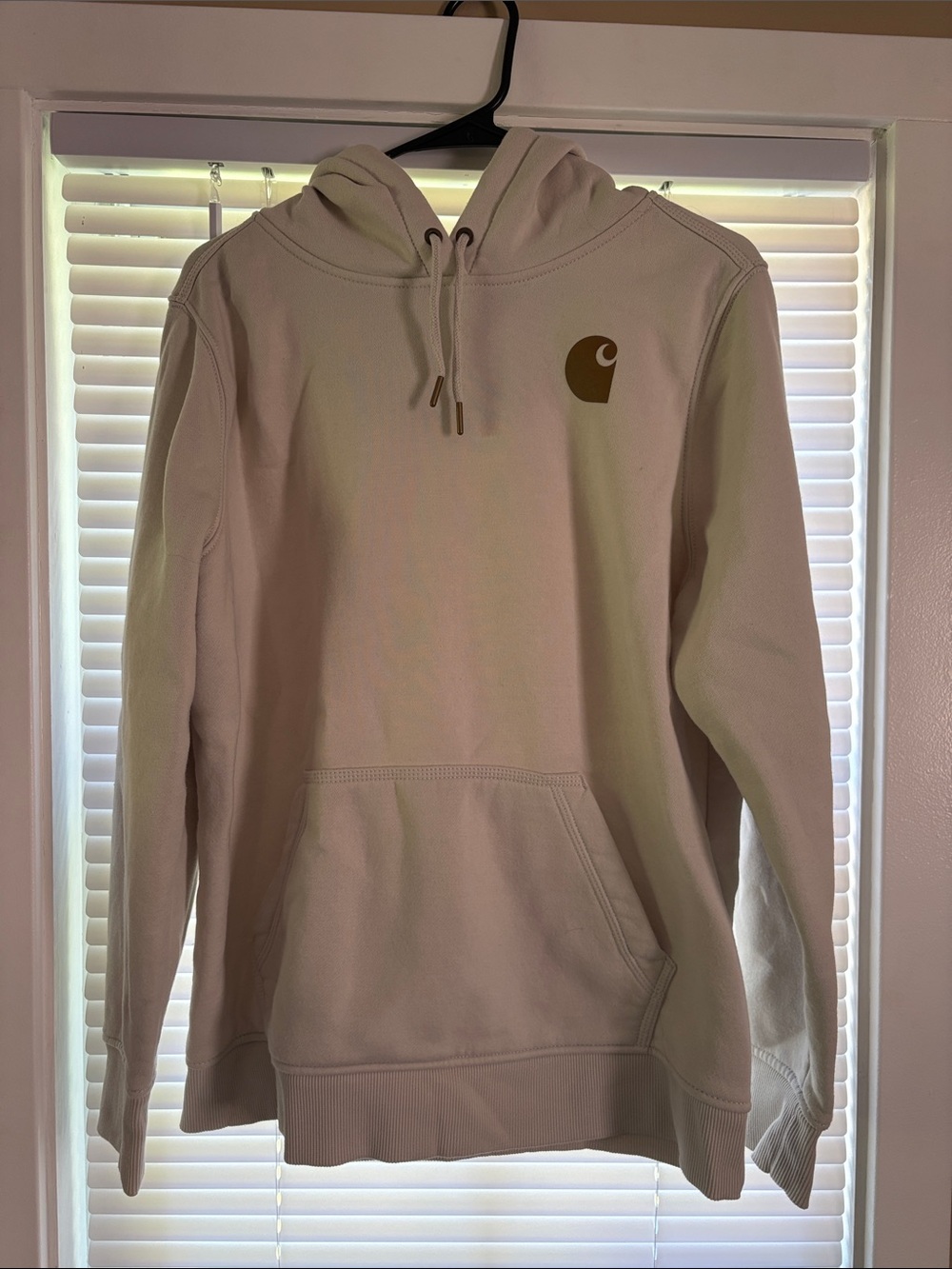 Carhartt Cream Logo Pullover Hoodie